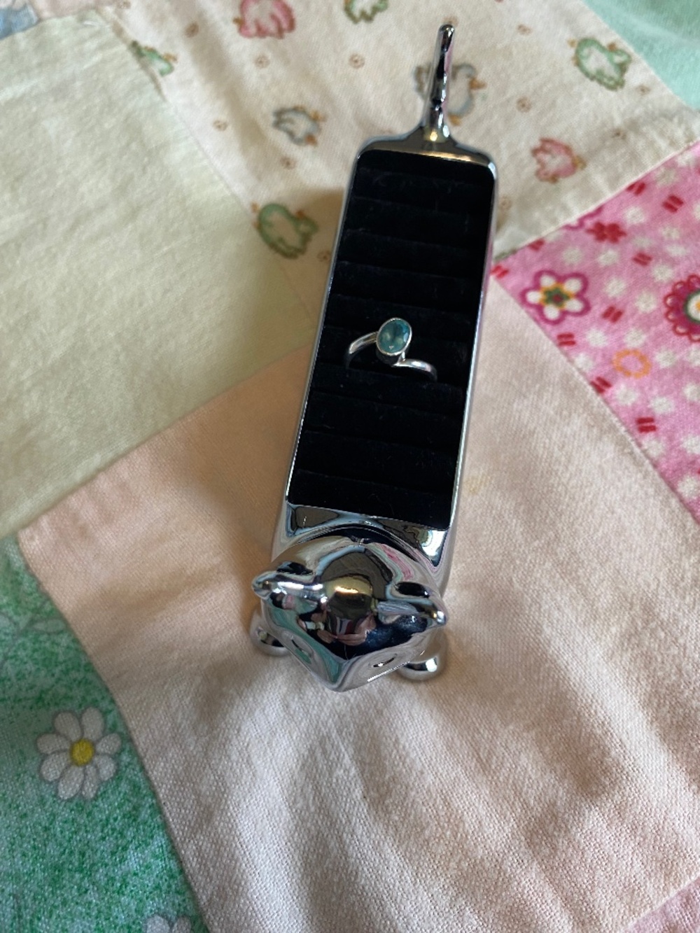 Sterling Silver Aqua Ring